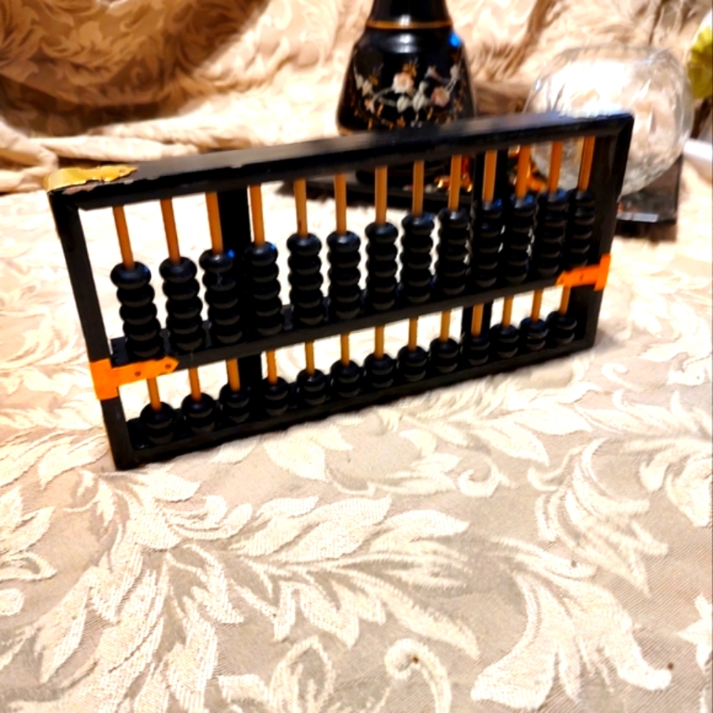 ⛩️ True Antique 1940's Authentic "Lotus Flower" Abacus - Picture 8 of 10